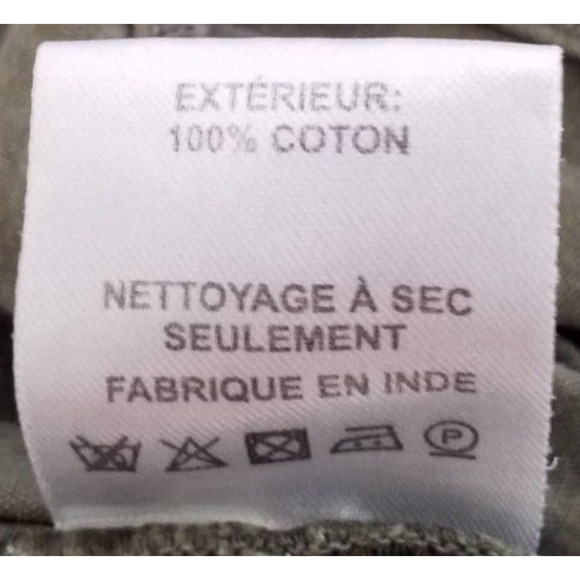 Sea New York, Size 10, Layla canvas Pants Elastic Waist Self Tie Belt army - Picture 8 of 8